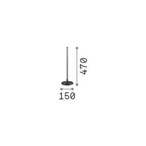 Ideal Lux LED stolová lampa Filo čierna hliníková výška 47 cm