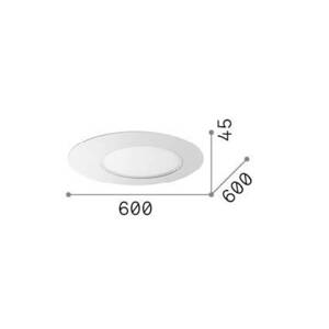 Ideal Lux LED stropné svietidlo Iride, biele, Ø 60 cm, kov