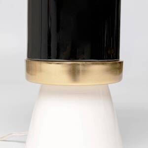 Stolná lampa KARE Josy, biela/čierna, oceľ, výška 51 cm