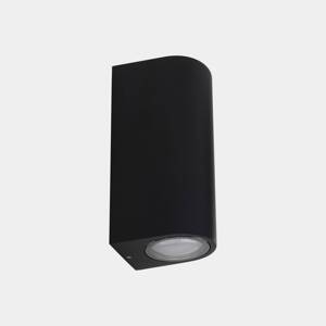 LEDS-C4 Bob Dvojité vonkajšie nástenné svietidlo, čierne, šírka 7 cm, hliník