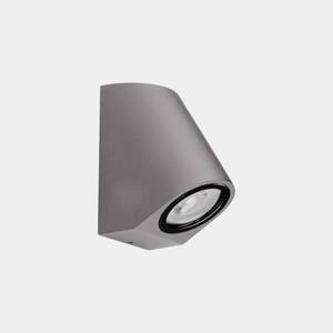 LEDS-C4 Bob Šikmé vonkajšie nástenné svietidlo, sivé, šírka 7 cm, hliník
