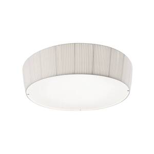 Stropné svietidlo Bover LED Plafonet, Ø 60 cm, biele, hliník/látka