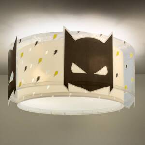 Stropné svietidlo Dalber Dark Hero, biela/čierna, Ø 33 cm