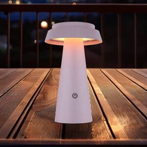 LED solárna stolná lampa 36624, ružová, dobíjacia batéria, CCT, plast