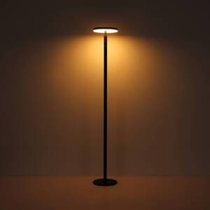 LED solárna stojacia lampa 36508, čierna, hliník, CCT, IP54
