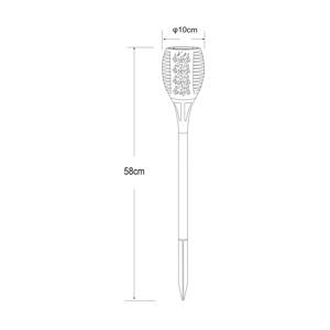 LED solárne zemné svetlo 33077 Baterka, čierna, plastová