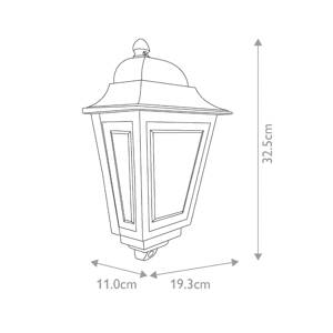 Vonkajšie nástenné svietidlo Deco Lane, bronz, svietidlo, hliník, IP44