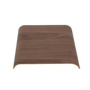 Podnos AYTM Curva, farba orecha, 33 x 32 x 4 cm, drevo