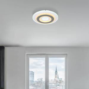 LED stropné svietidlo Sabatino, Ø 30 cm, biela/antracitová, CCT