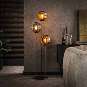Stojacia lampa Stellar, 3 svetlá, sklo, kov, viacfarebná