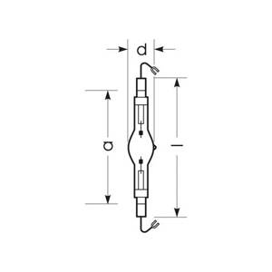 RADIUM Halogénová výbojka K12s 1000W HRI-TS D/S/PRO