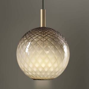 OLEV LED závesné svietidlo BEAM STICK NUANCE BALLOTON hnedé Ø 35 cm 927