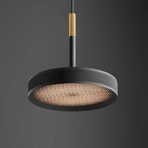OLEV LED závesné svietidlo OVERFLY, čierne Ø 15 cm, kov 927 stmievateľné