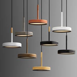 OLEV LED závesné svietidlo OVERFLY, biele, Ø 15 cm, kov, 927, stmievateľné