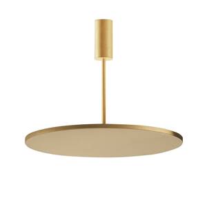 OLEV stropné LED svetlo FLUENTIS, zlaté, Ø 54 cm, kov 2.700 K