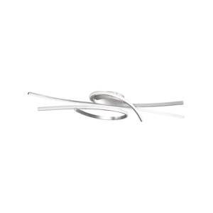Stropné LED svetlo Biba, niklová farba, dĺžka 100 cm, kov CCT