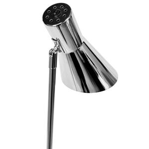 Dyberg Larsen stojaca lampa DL12, chróm, výška 139 cm, kov