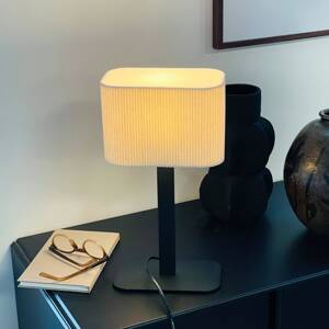 Dyberg Larsen Stolová lampa Calix, prírodná biela, výška 39 cm