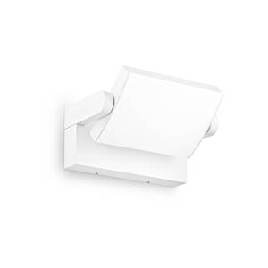 Ideal Lux LED vonkajšie nástenné svietidlo Swipe, biele, IP54, 3 000 K
