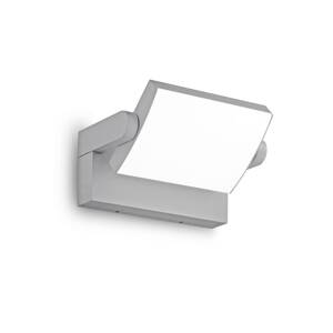 Ideal Lux LED vonkajšie nástenné svietidlo Swipe, sivá, IP54, 3 000 K
