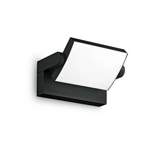 Ideal Lux LED vonkajšie nástenné svietidlo Swipe, čierne, IP54, 3 000 K