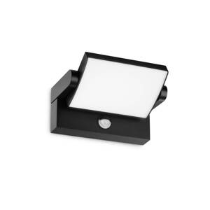 Ideal Lux LED vonkajšie nástenné svietidlo Swipe Sensor, čierne, IP54