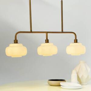 Dyberg Larsen závesné svietidlo Ossett, bronzová farba, dĺžka 80 cm