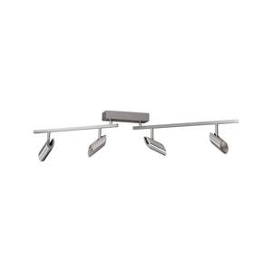 LED stropné bodové svetlá Risell, dĺžka 104 cm, hliníková farba